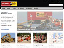 Tablet Screenshot of macallisterrentals.com
